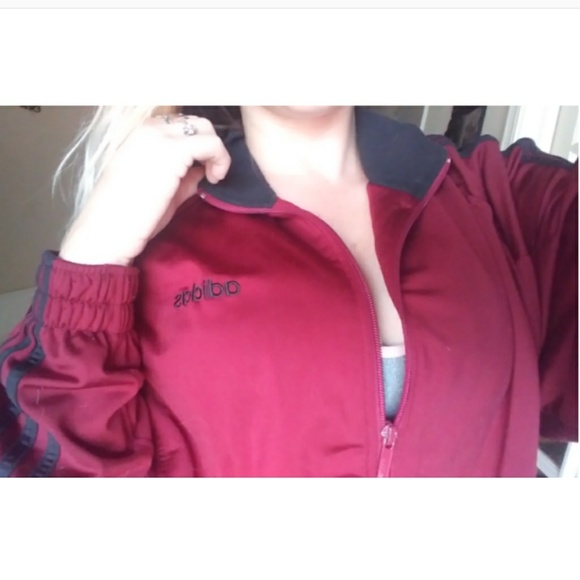 adidas Jackets & Blazers - Burgundy ADIDAS originals track jacket